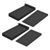 2 Packs High Density Acoustic Isolation Foam Isolation Pads 27 * 14cm Usable Area for Studio Monitor Speaker