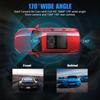 Автомобильный видеорегистратор, 4-дюймовый сенсорный экран с двумя объективами, видеорегистратор для вождения, Ips-экран, HD-рекордер, изображения заднего вида