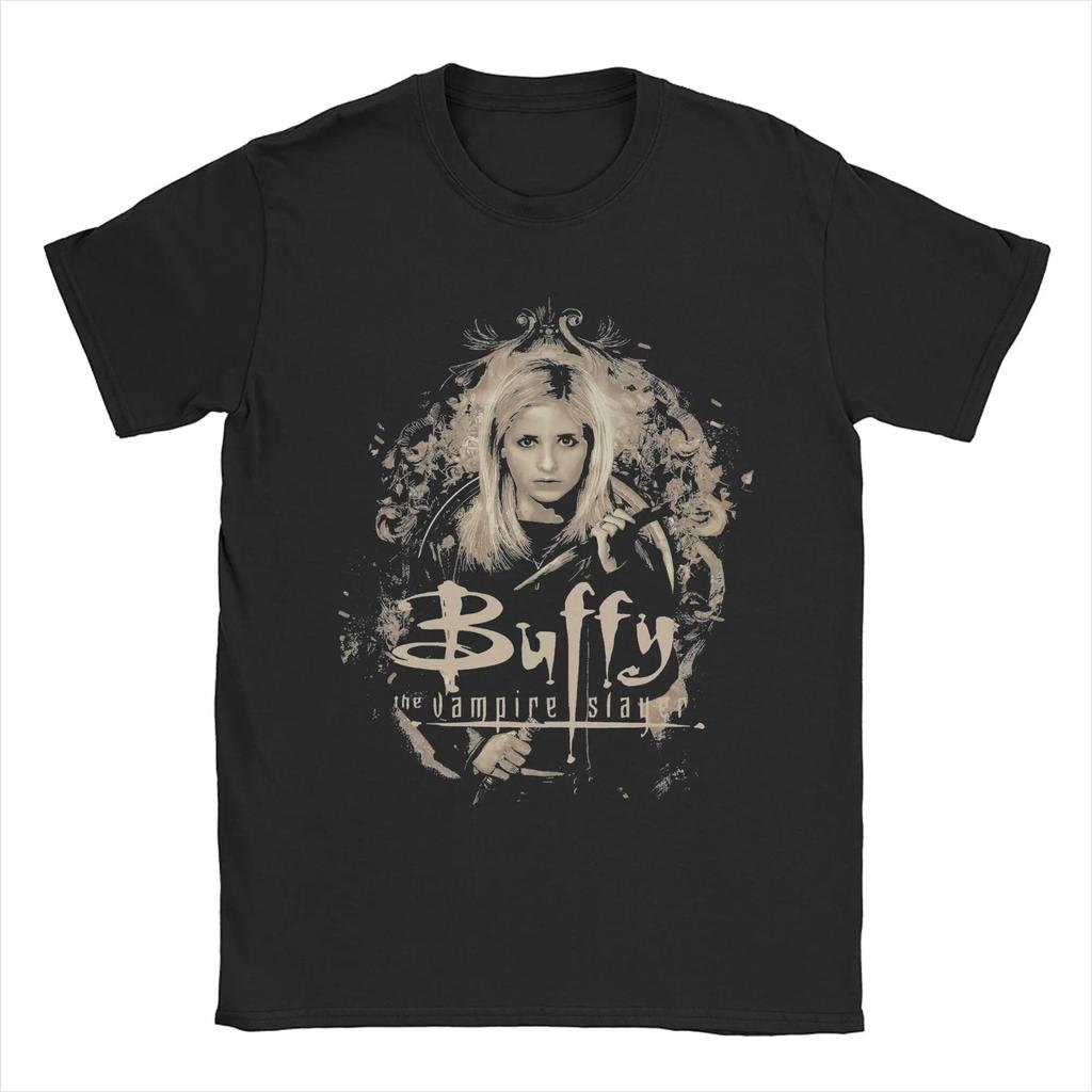Buffys The Vampires Slayers Spike T Shirts For Women Novelty T-Shirt Round Collar Tees Short Sleeve Tops Graphic