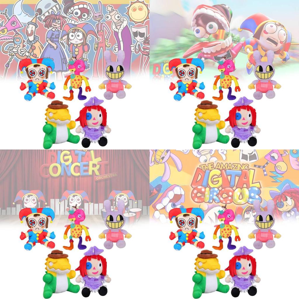 Очаровательная плюшевая игрушка крокодил и кролик, цирковые персонажи, мягкая игрушка для детей