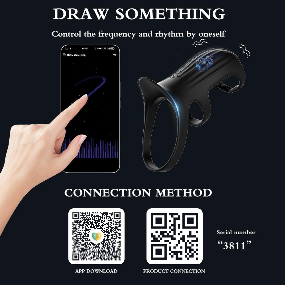 Кольцо для пениса, вибрация, повышение твердости и длительности эрекции, сексуальная игрушка для взрослых, вибратор с дистанционным управлением 10, стимулирующий