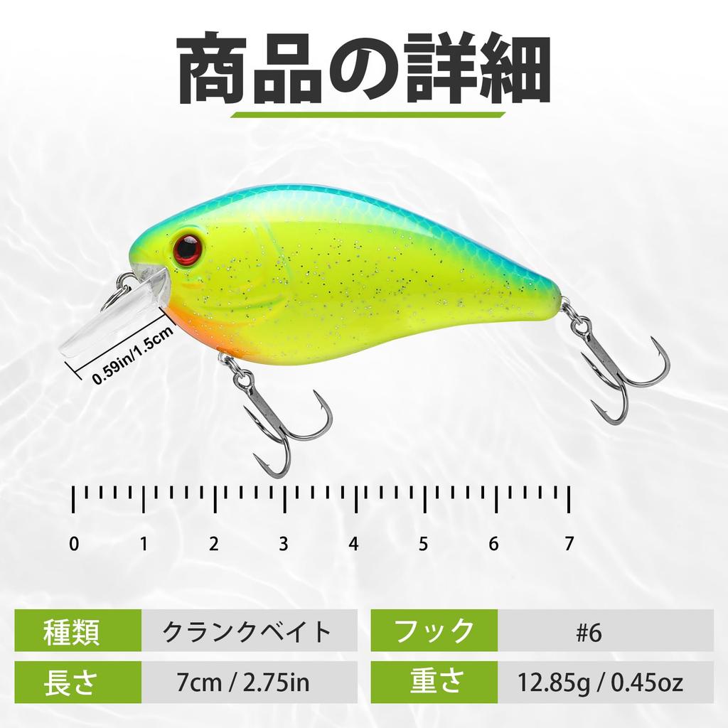 TRUSCEND Fishing Lures for Freshwater and and Lifelike Bass Fishing Lures Saltwater, Bass, Trout, Crappie, Swimbaits, Slow-Sinking