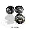 For Subaru STI Forester Outback Impreza Legacy WRX BRZ Tribeca 4pcs 60mm/65mm Car Wheel Hub Center Cap Badge Cover Accessories ysi8