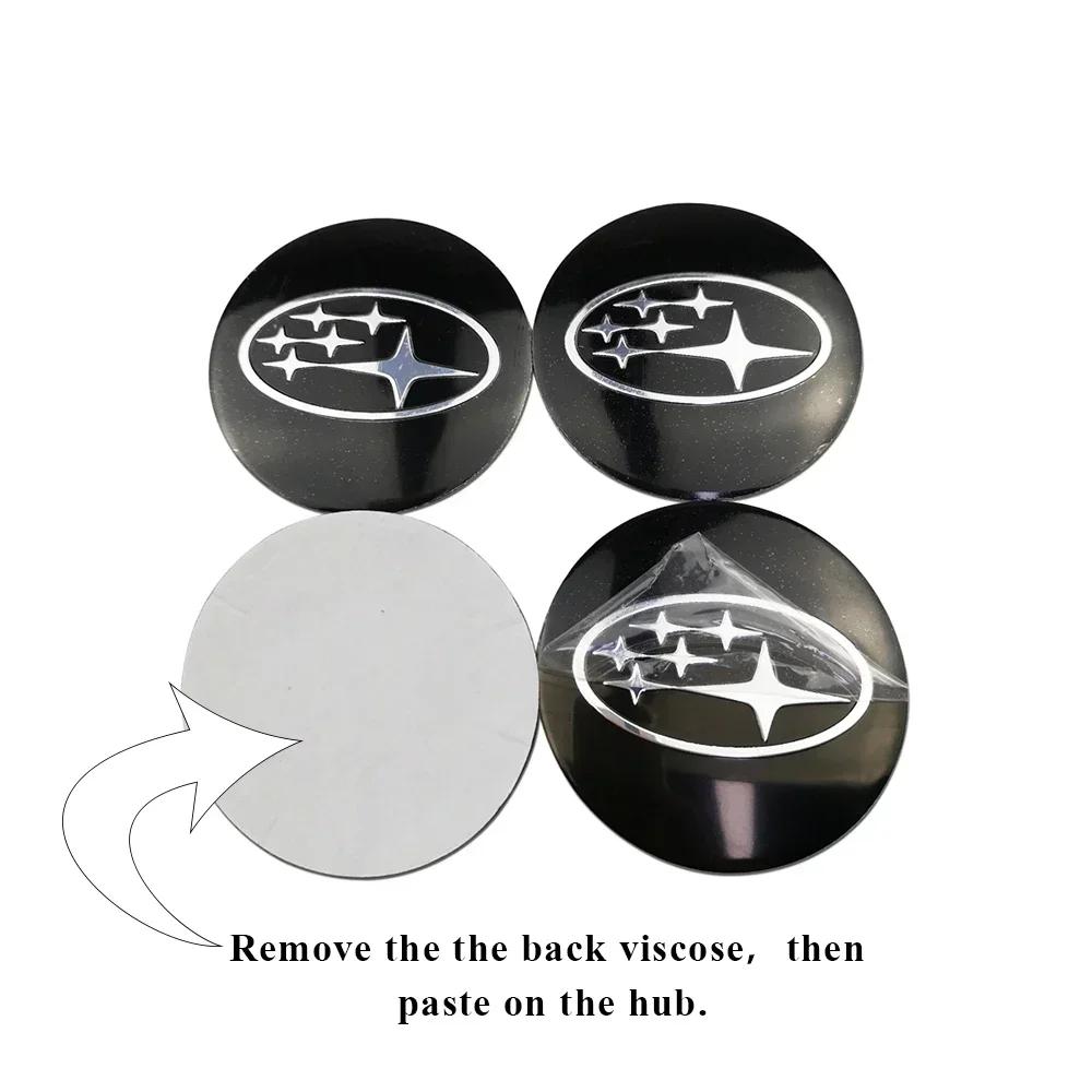 For Subaru STI Forester Outback Impreza Legacy WRX BRZ Tribeca 4pcs 60mm/65mm Car Wheel Hub Center Cap Badge Cover Accessories ysi8