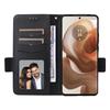 For Motorola Edge 50 Ultra 5G/Moto X50 Ultra 5G Case with Wrist Strap Litchi Texture PU Leather Wallet Phone Cover