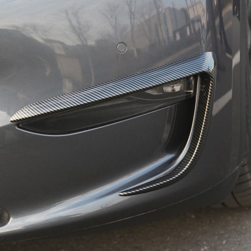 Futhope Air нож противотуманная фара защита от ножа для бровей и ветра для модели Tesla 3 года 2018-2023 модификация автомобильная переупаковка