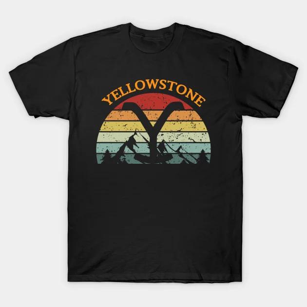 Футболка Yellowstone Dutton Ranch Футболки с телевизионными шоу Крутая футболка с графическим принтом Western Cowboy Мужская свободная рубашка Ropa Hombre Camisetas