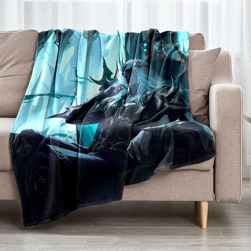 League of Legends Theme Printed Blanket - Perfect for Couch, Bed, Travel & Outdoor Use | Machine Washable, Cozy & Durable.