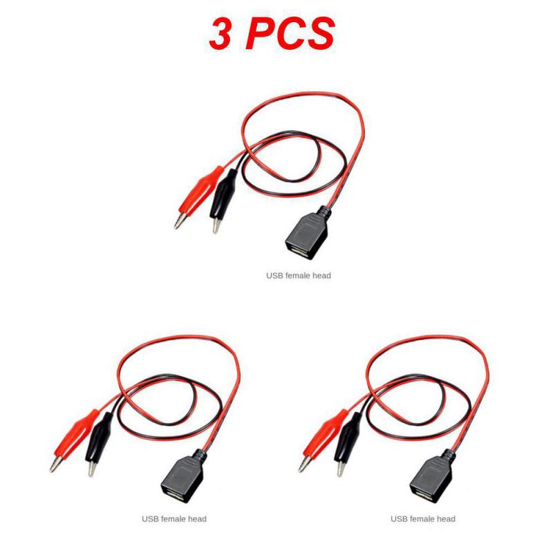 1~10 шт. зажимы типа «крокодил» для тестового кабеля USB-штекера, соединительный провод для аккумулятора, двойной щуп 24 мм, зажим типа «крокодил» для измерения мультиметром