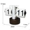 Automatic Page Turning Clock Flip Retro Digital Desk for Living Room