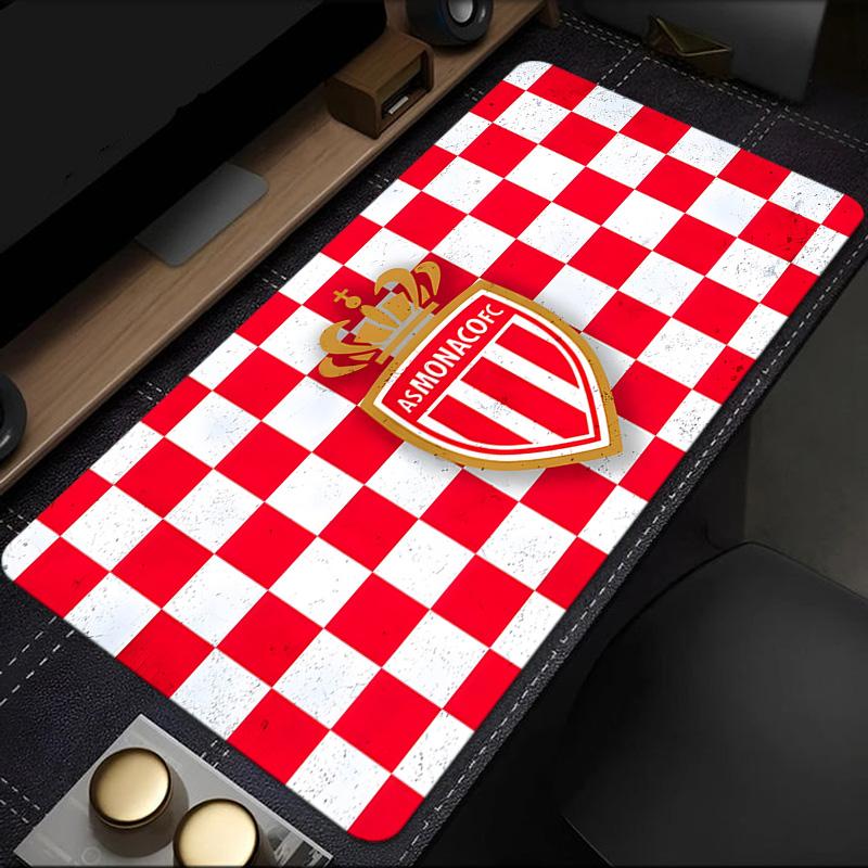 As Monaco Crest Mouse Pad, Rubber Base, Mouse Pad for Gamers and Office Use, Gaming Desk , Easy To Clean Mat Christmas fan gifts