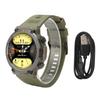 Smart Watch Men Waterproof Bluetooth Call Answer Sports Fitness Smartwatch for Phone Green
