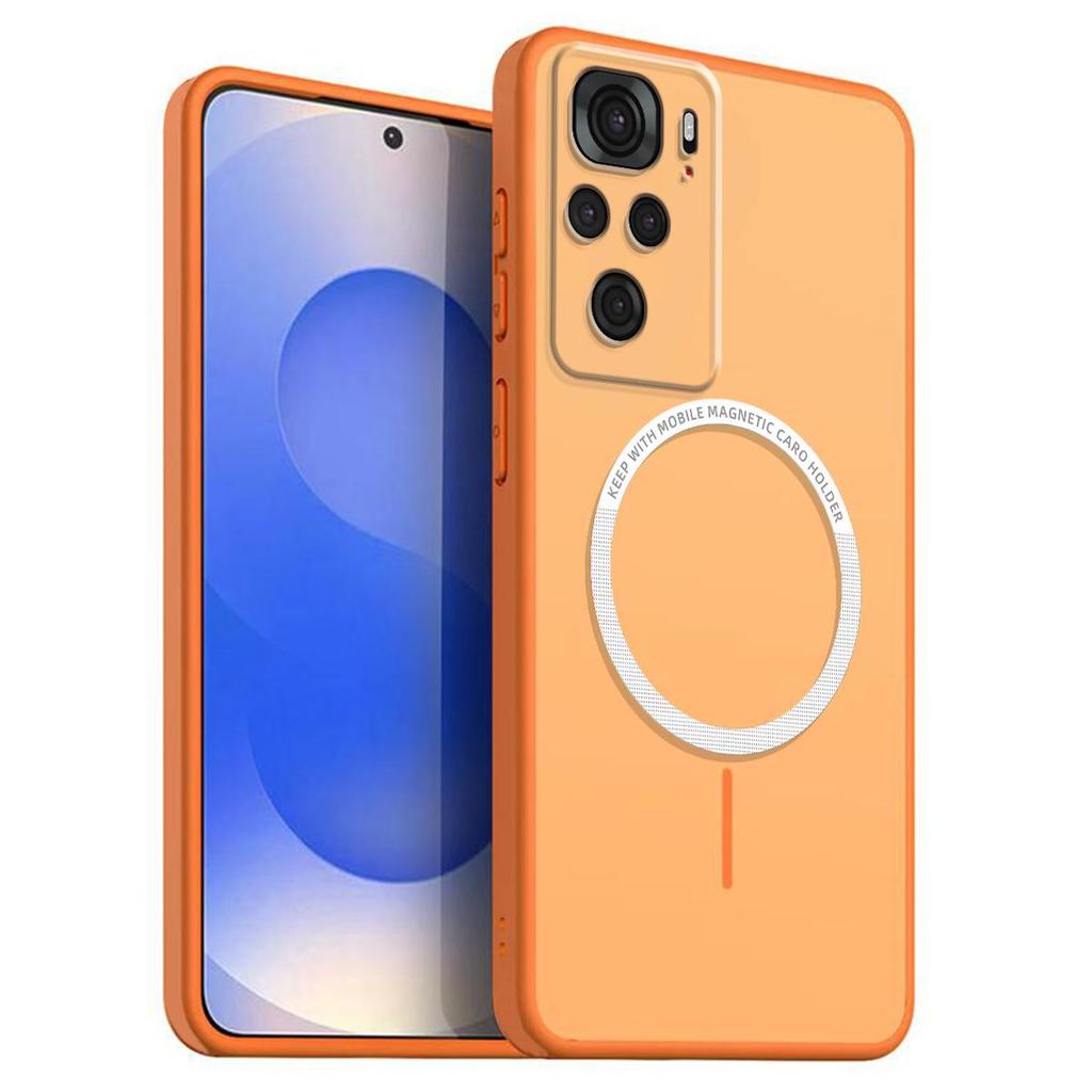 Матовый полупрозрачный магнитный чехол для телефона для Xiaomi Redmi Note 10S 4G, 10 4G, POCO M5s Мягкий чехол из ТПУ
