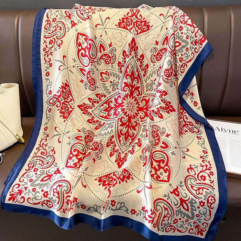New Spring and Summer Scarf for Women's Sun Protection Shawl with Travel Beach Towel Temperament Scarf Neck Protection