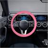 AICEL Car Silicone Steering Wheel Cover, Soft Anti-Slip Auto Steering Wheel Protector Fit 14 Inch, Universal Vehicle Interior Accessories For Cars,