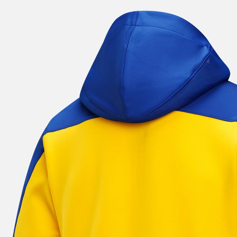Nike Куртка Dri-Fit NBA Golden State Warriors Quick-Dry с капюшоном и длинным рукавом Мужская куртка Светло-голубой Амарилло-желтый FV1524-495