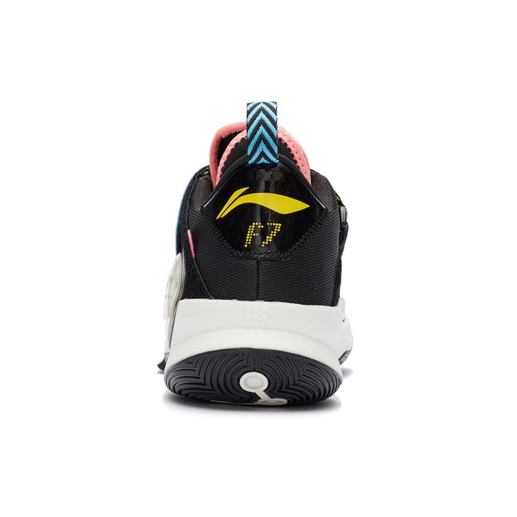 Li Ning Wade Fission 7 V2 Текстиль, Синтетическая Кожа, TPU Амортизация Низкие Баскетбольные Кроссовки Мужские Черный Синий Розовый ABPR047-14