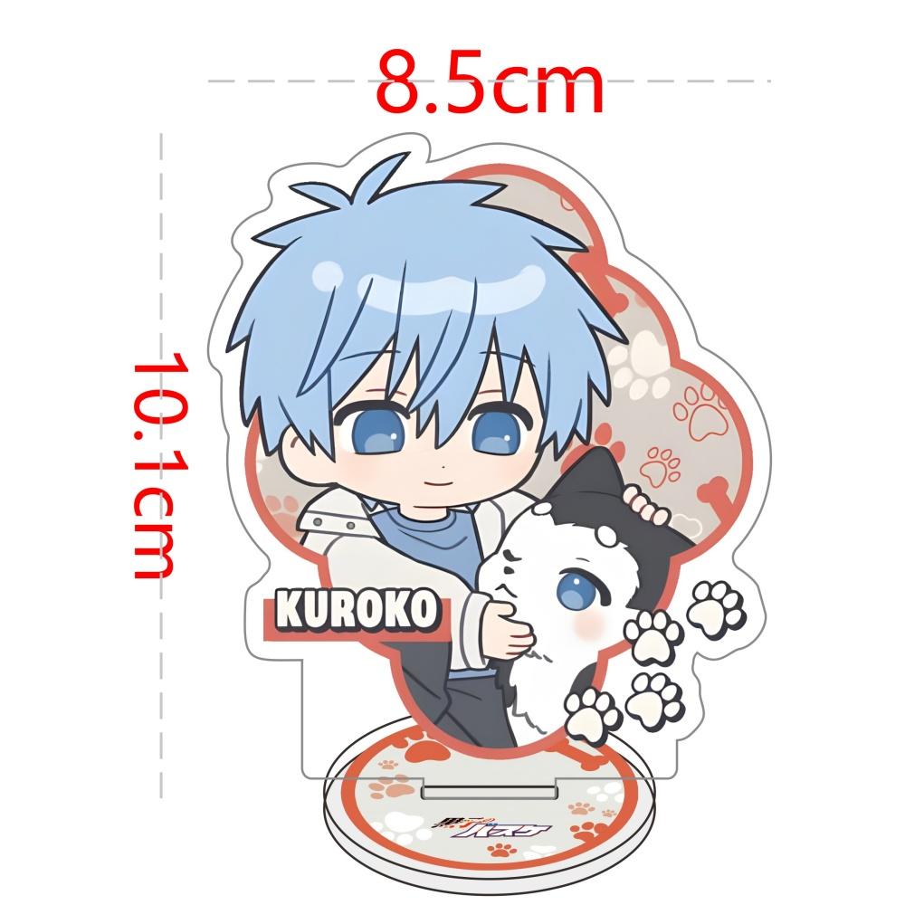 Anime Kuroko's Basketball Tetsuya, Taiga, Shintaro Midorima, Seijuro Atsushi, Kazunari Acrylic Stand Figure Model Plate Keychain