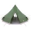 Tipi Tent with Roof and Storage Green 560 x 560 x 300 cm Taffeta