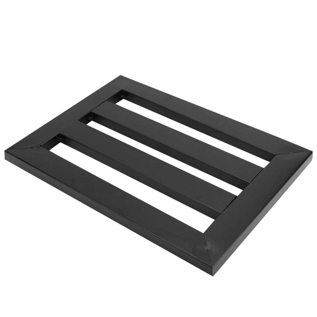 Portable Metal Pedal Board, Guitar Effect Pedal Board, 14.6 * 10.6 * 0.8 Inch, Electric Guitar Effect Holder for Guitar Effect Pedals