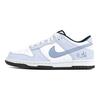 Nike Кроссовки Dunk Leather с амортизацией, устойчивые к истиранию, износостойкие, низкие, для скейтбординга, детские, сине-белые, CW1590-100(Команда189-)
