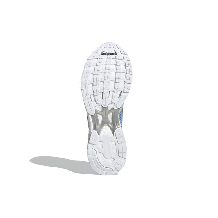 adidas Adizero Adios 4 Устойчивые к истиранию Амортизация Нескользящие Низкие Беговые Кроссовки Женские Синий Белый Золотой EF1458