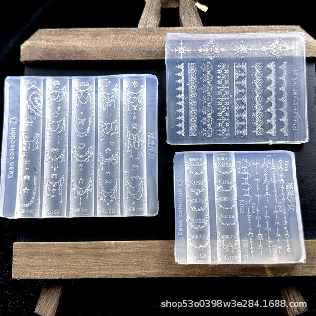 Силиконовая форма "Кружево" для глиняных фигурок, нейл-арта и resin-crafting