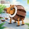 MOC Итальянцы Мозговая гниль Набор Строительных Блоков Tralalero Tralala DIY Кирпичики Игрушка TungTung Sahur Строительные Игрушки Подарок на Рождество