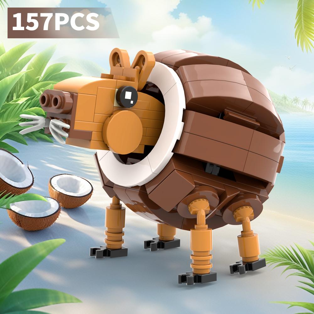 MOC Итальянцы Мозговая гниль Набор Строительных Блоков Tralalero Tralala DIY Кирпичики Игрушка TungTung Sahur Строительные Игрушки Подарок на Рождество
