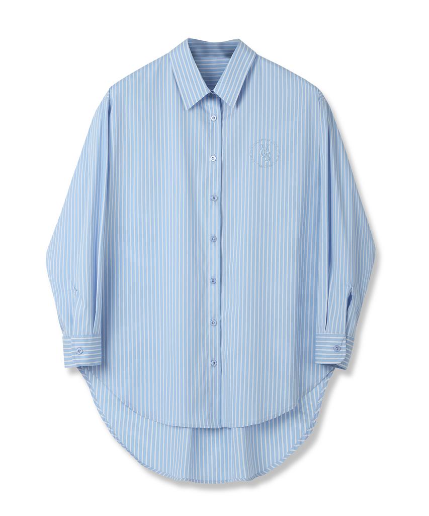 VIVACIOUS Ciel Unbalance Stripe Shirt - 2Col