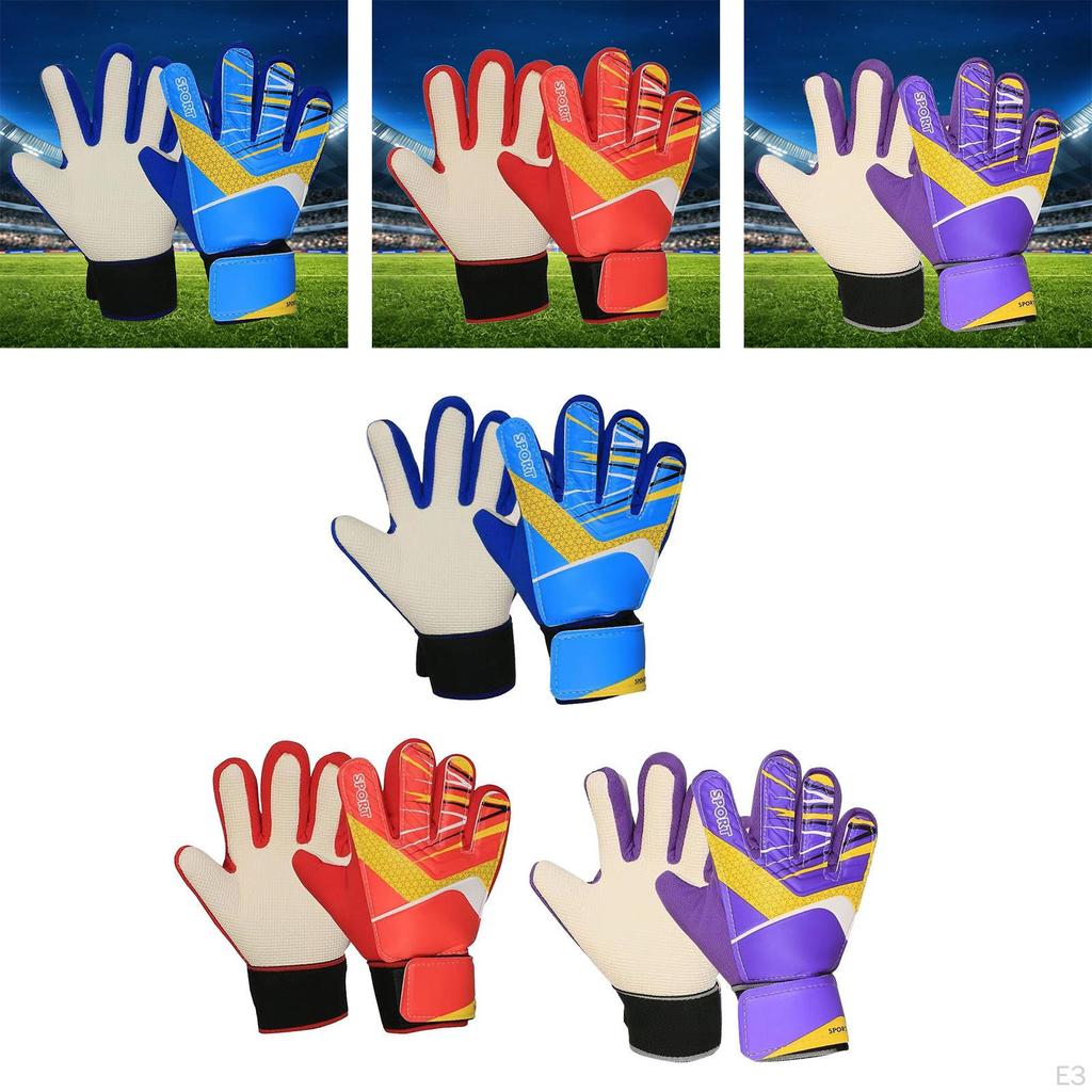 Adult Football Goalkeeper Gloves for Beginner Sports Supplies Gift Anti Slip Durable Finger