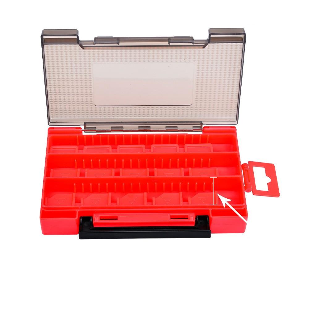 Коробка для двойной приманки, двусторонняя коробка для рыболовных снастей, коробка для хранения аксессуаров для наживки, пластиковая коробка для приманки-карандаша Mino