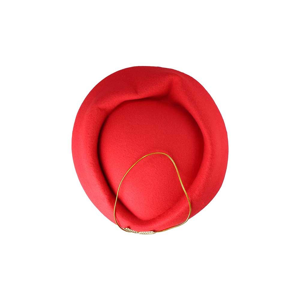 Ear Of Wheat Wool Airline Uniform Caps Felt Beanie Hats Stewardess Berets Hat Air Hostesses Hats