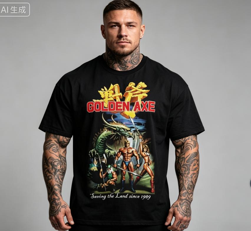 2026 new Retro pattern Unisex's T-shirt - classic cotton short-sleeved street style T-shirt