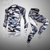 2 шт., комплект термобелья для мужчин Long Johns, леггинсы для фитнеса, компрессионный спортивный костюм, нижнее белье