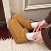 Универсальные зимние ботинки на толстой подошве, женские, новые, бархатные, утолщенные, большие хлопковые ботинки, теплые и морозостойкие, короткие ботинки