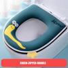 Washable Toilet Seat Cushion Household Four Seasons Universal Waterproof Zipper Toilet Seat Cover Cute Cartoon Bathroom Toilet Seats Pads with Handle