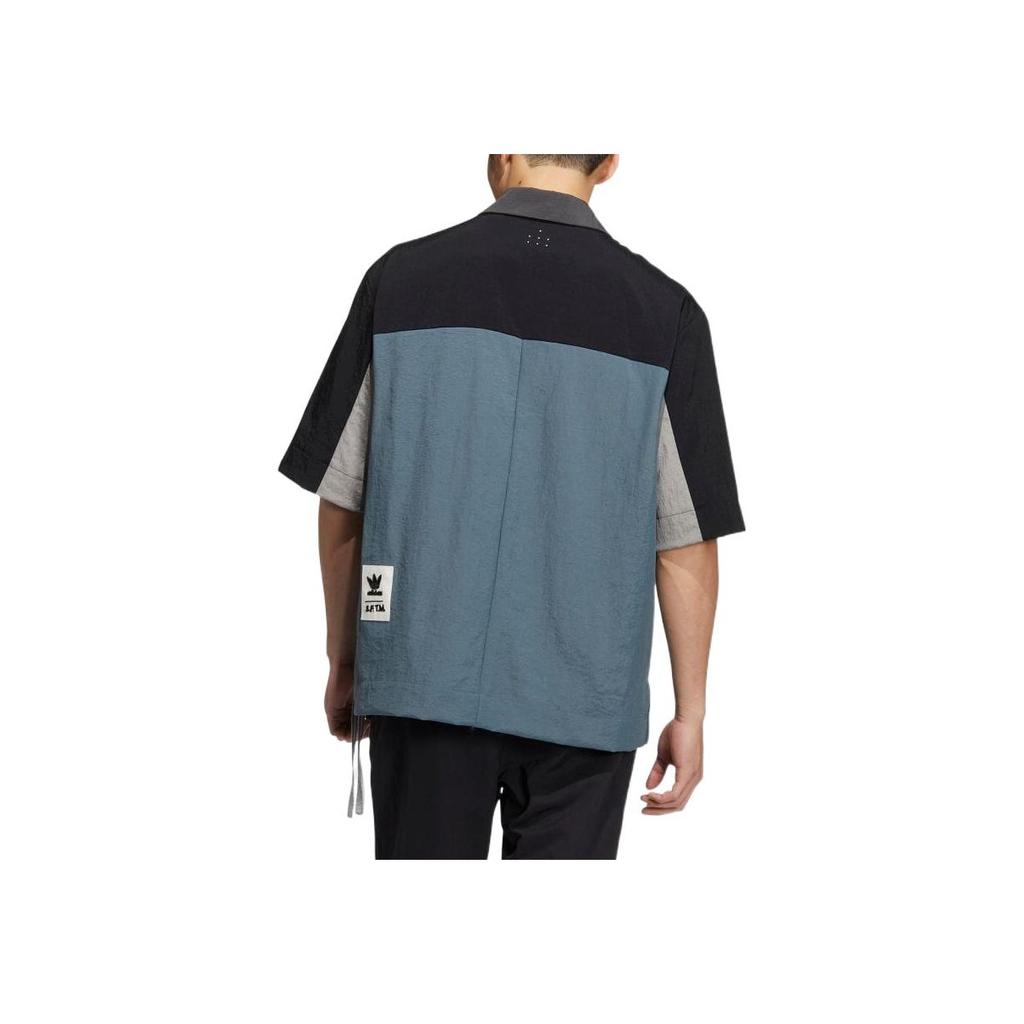 Adidas Originals SFTM Co-Branded Colorblock Zip Collar Short Sleeve Jacket Men Jacket Multicolor IA9332