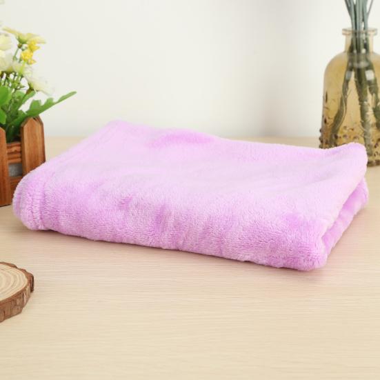Coral Fleece Blankets Super Soft Shaggy Universal Solid-color Fleece Blankets for Sofa