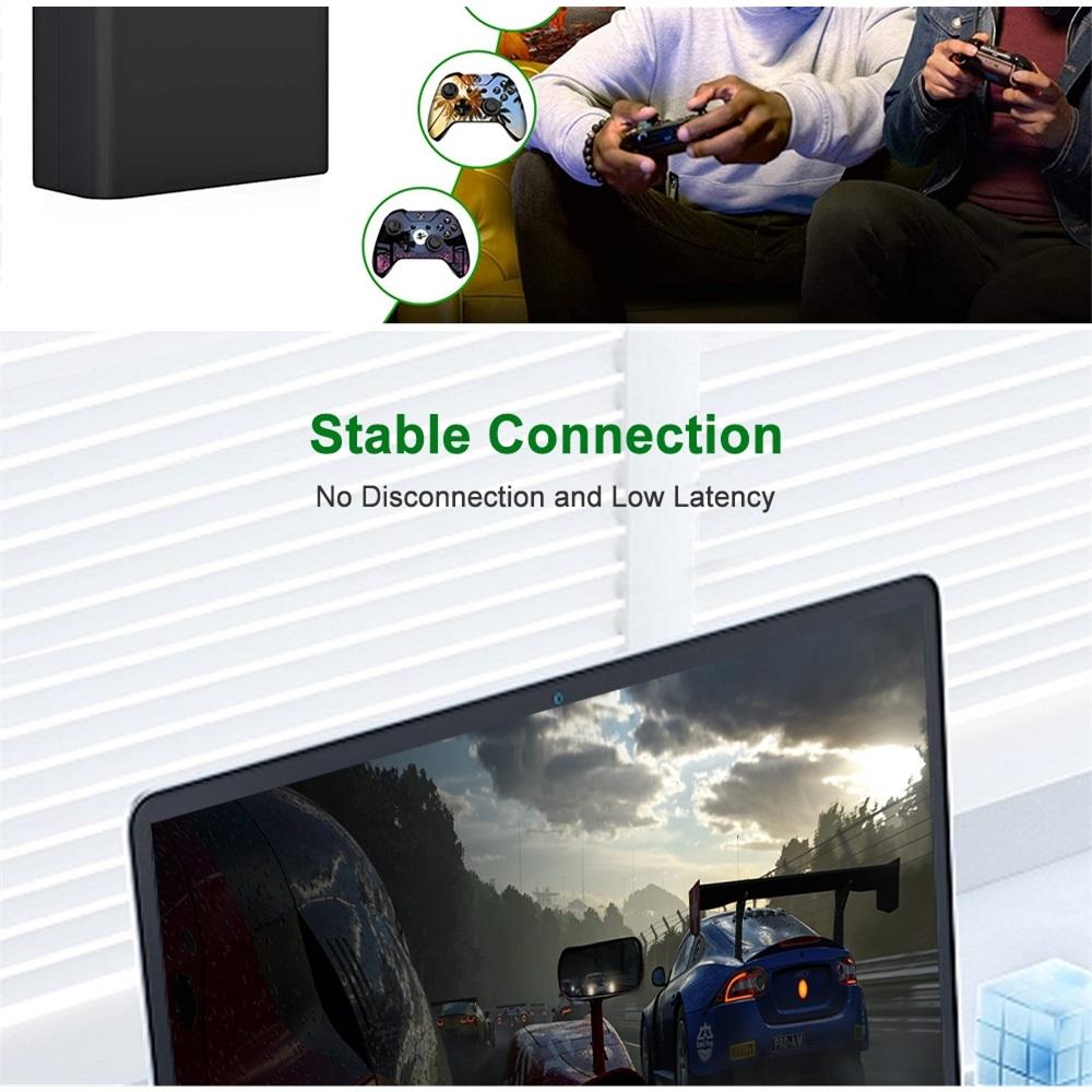 Беспроводной USB-приемник для контроллеров Xbox One SX/Xbox Elite, совместимый с Windows 10, аксессуары для ПК и ноутбуков