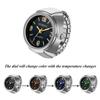 Ring Watch Stainless Steel Free Size Color Changing Ring Watch Analog Waterproof Quartz Watch Fashion Accessory Birthday Christmas Day Present