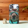Cute capybara Phone Case For iPhone 17,16,15,14,13,12,11 Plus,Pro Max,XS,Soft Silicone Black Cover