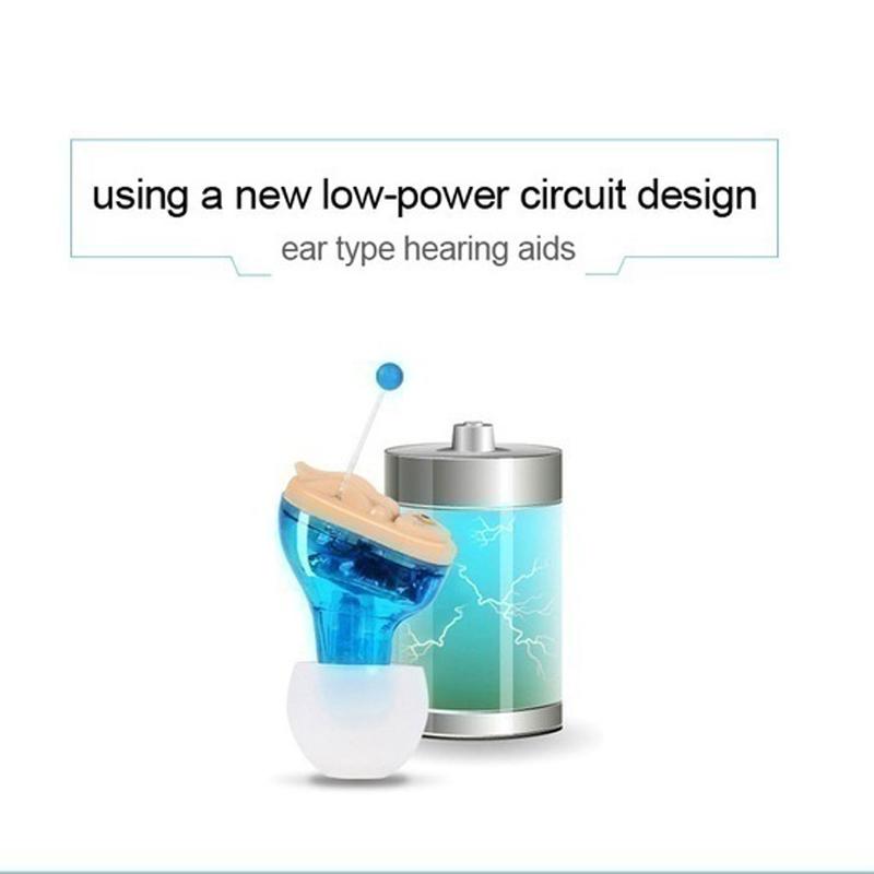 2023 Портативный невидимый слуховой аппарат Регулируемый беспроводной цифровой мини-слуховой аппарат Перезаряжаемый усилитель звука для глухих людей