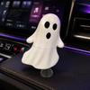 Spooky Home Decorations Cute Ghost Night Light with Spring Base, USB Powered Mini Halloween Unique Holiday Gifts Tree Topper LED for Party,