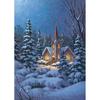 5D DIY Алмазная картина Зимний снежный пейзаж Пейзаж Полный круглый дрель Домашний декор Подарок Набор для вышивки крестом Мозаика Настенное искусство