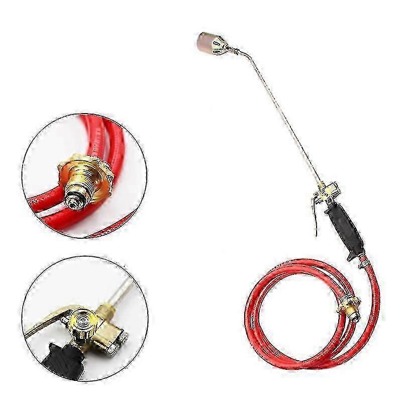 Propane Weed Burner Torch With 250cm Hose Three-Valve Adjustable Flame Garden Tool