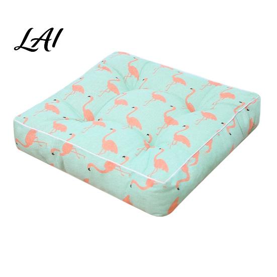 Universal Chair Cushion for Home Office Modern Stylish Cushion Ultra Soft Square Geometric or Durable Polyester Seat Pad Students Plant Prints,