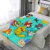 Kawaii Pokes-mons Shaggy Throw Blanket Sofa Winter Fluffy Soft Blankets for Bed Bedroom Decoration Home Bedspread the Warm Knee