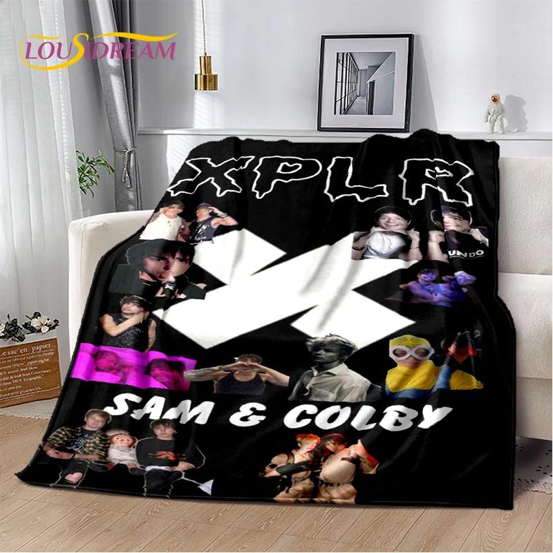 3D Плед Сэм и Колби XPLR Boys из Мягкой Фланели для Кровати, Спальни, Дивана, Пикника, Плед для Накидки на Улице, Подарок для Детей