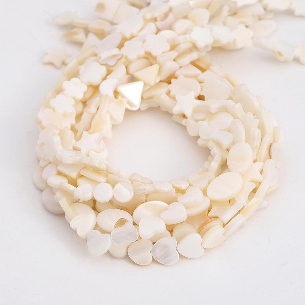 22-115 шт. Натуральные пресноводные ракушки Геометрические бусины для DIY ожерелья, браслета, серег, изготовления ювелирных изделий